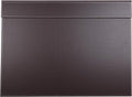 KINGFOM Ultra-Smooth PU Leather Desk Pad & Mat Office Desk Drawing & Writing Board A3/ A4 File Paper Clip Table Protector Mat on Top Large 24''x18'' (Brown)