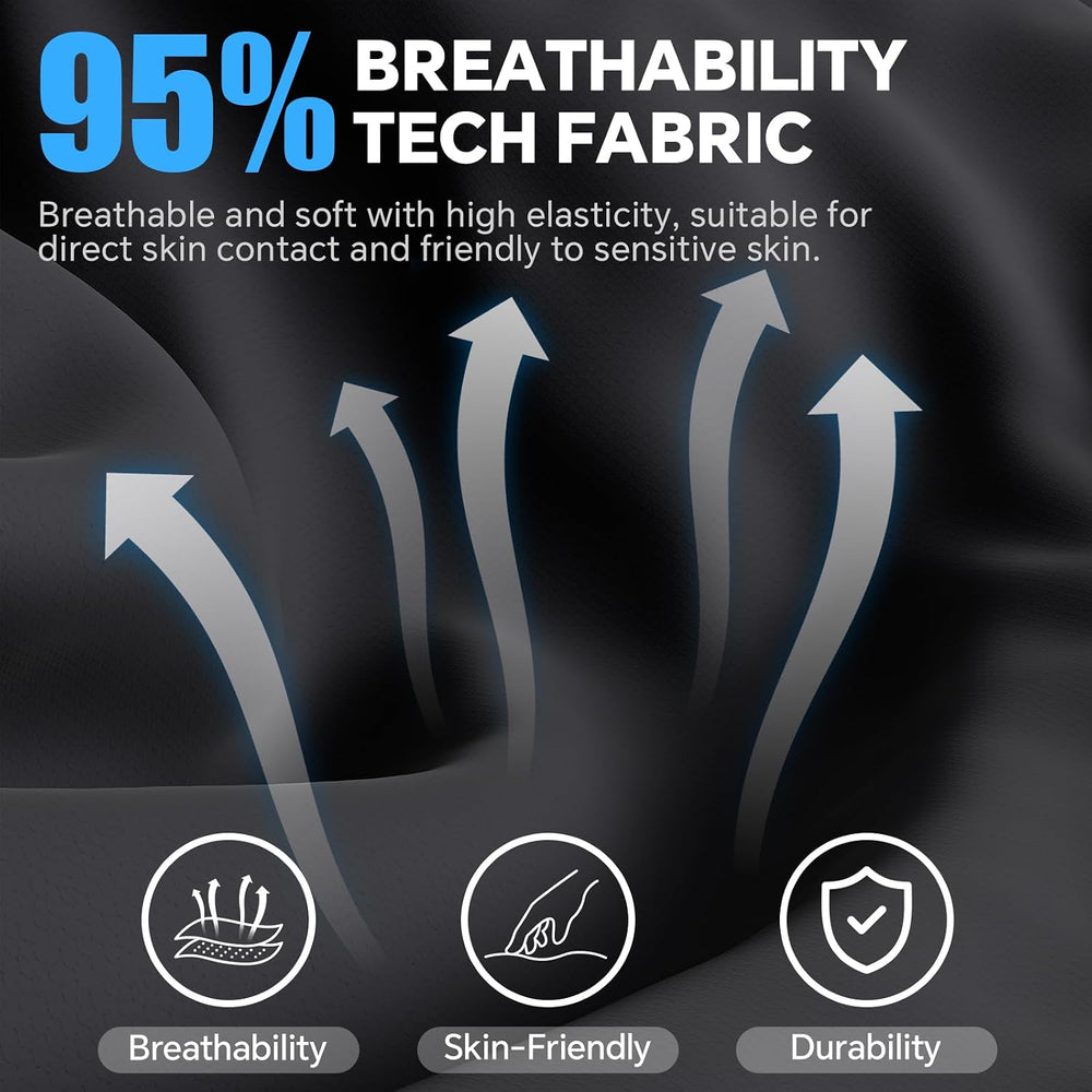 Breathable Fabric Gaming Chair with Footrest, Ergonomic High Back Computer Ch...