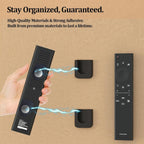 Magnetic Remote Control Holder Wall-Mounted Remote Holder Adhesive Strips Easy Installation for TV, Fan, and AC Remotes to Organize Home & Office (6 Pack)