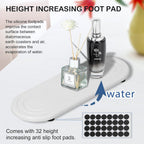 2PCS Water Absorbing Stone Tray, Fast Drying Diatomite Stone Sink Tray, Water Absorbent Diatomite Coasters, Stones Soap Trays for Kitchen Sink, Bathroom Counter Hand Soap Dish & Holders