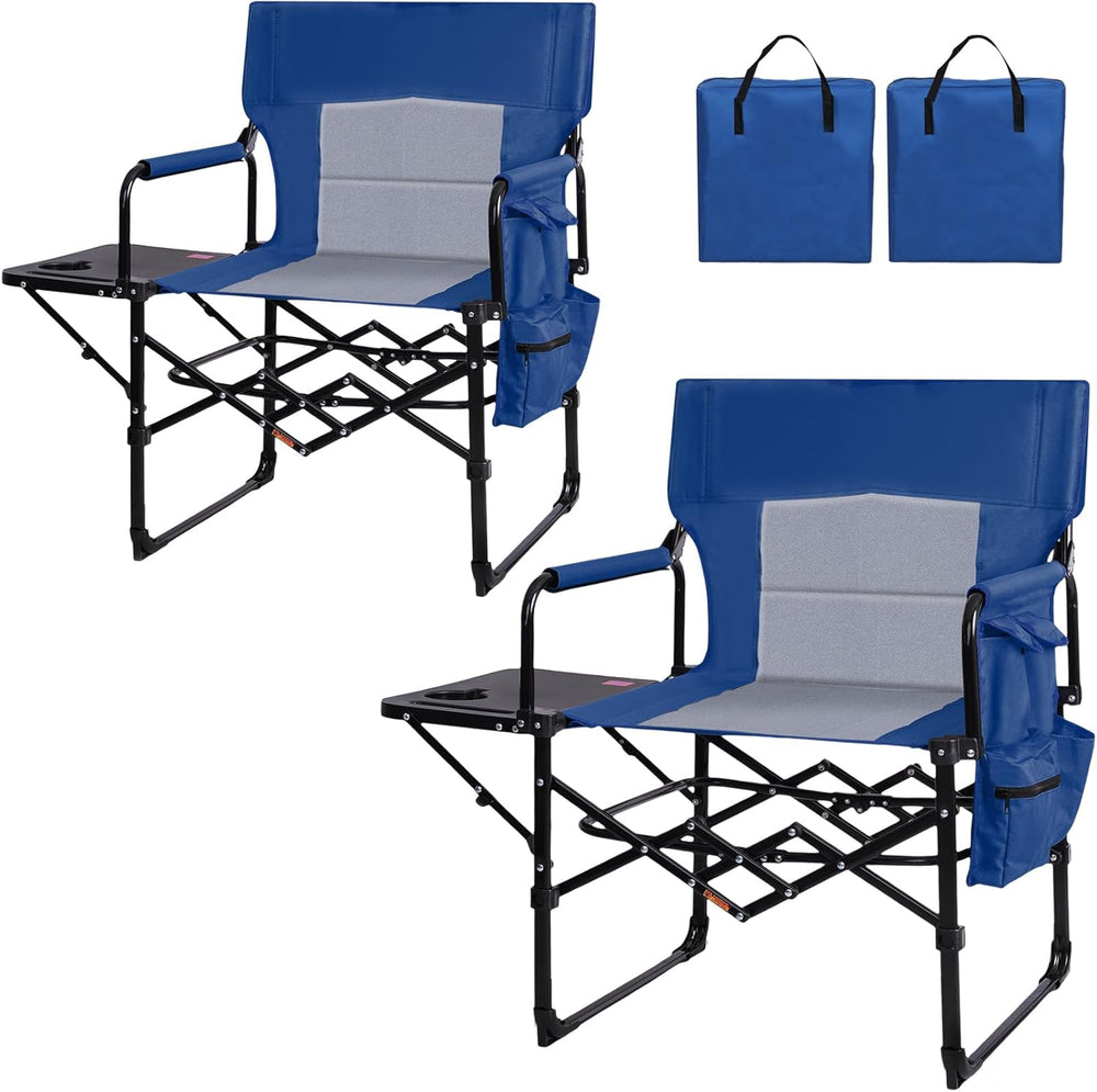 Romswi 2Pack Director Chairs for Outdoor, Folding Camping Chair, Compact Dire...