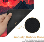 Large Mouse Pad, Red Moon Landscape Desk Mat, Extended Gaming Mouse Pad with Non-Slip Rubber Base, Thick 3mm Smooth Surface Keyboard Mat for Office & Home,35.5 x 15.8 in