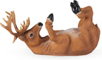 TRUE Buzzed Buck Bottle Holder for Kitchen Decor or Bar Carts, Bottle Rack for Wine Decor Bottle Storage, Detailed Polyresin Novelty Animal Wine Display