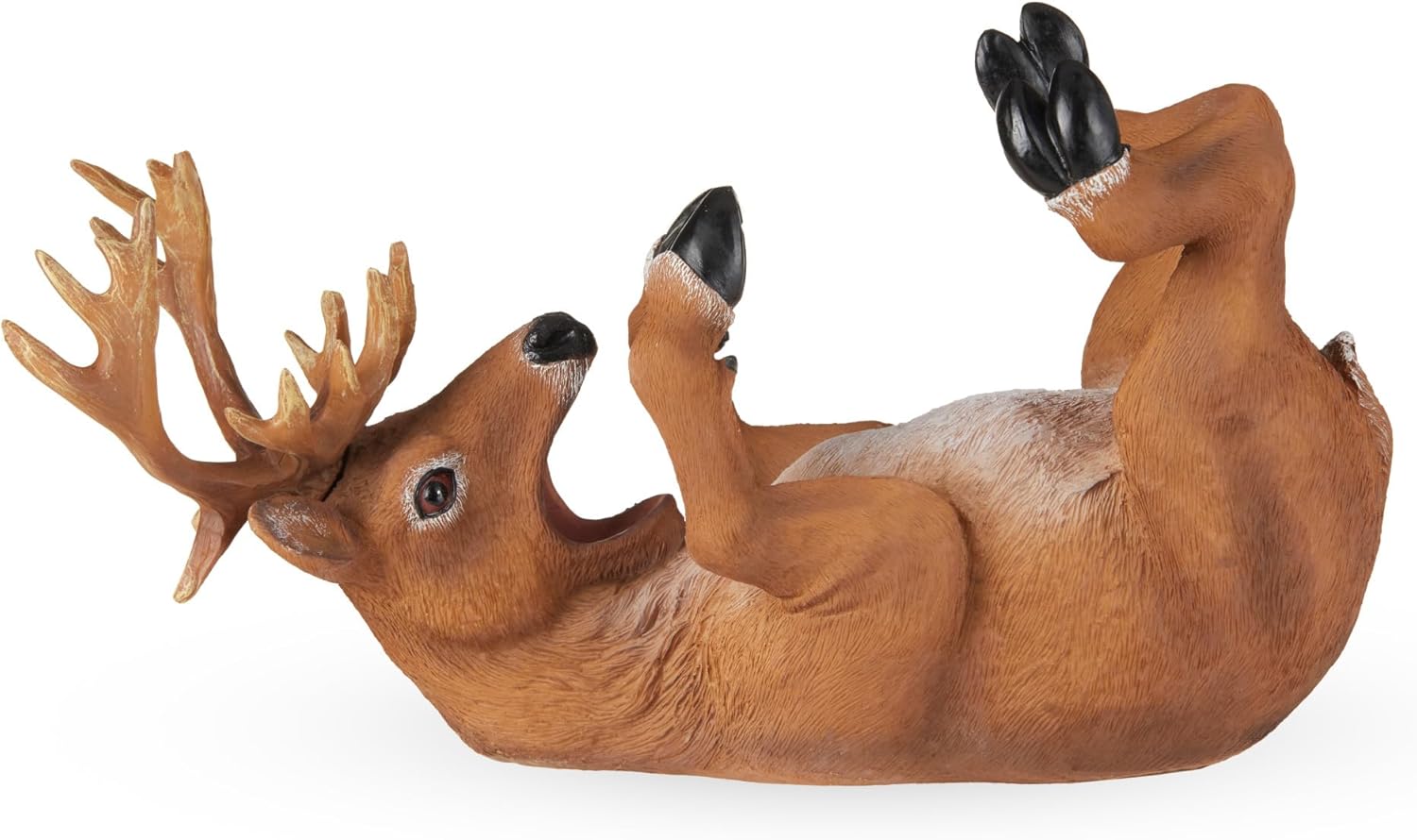 TRUE Buzzed Buck Bottle Holder for Kitchen Decor or Bar Carts, Bottle Rack for Wine Decor Bottle Storage, Detailed Polyresin Novelty Animal Wine Display