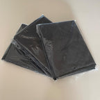 Clothes Storage Bags with Zipper, Foldable Clear with Lids and Handle, For Blanket Clothes Comforter Closet Organization, 3-Pack, 90L, Grey
