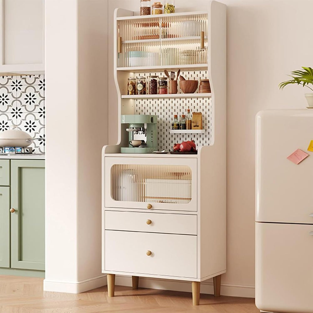 Tall Pantry Cabinet, Wide Kitchen Pantry Storage Cabinet, Freestanding Kitche...