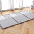 Zonli Japanese Tatami Mat, Foldable Floor Sleeping Pad Futon Mattress, Made from Natural Coconut Shell Fiber & Jute Fiber, Firm Traditional Floor Bed Twin 39"x80"