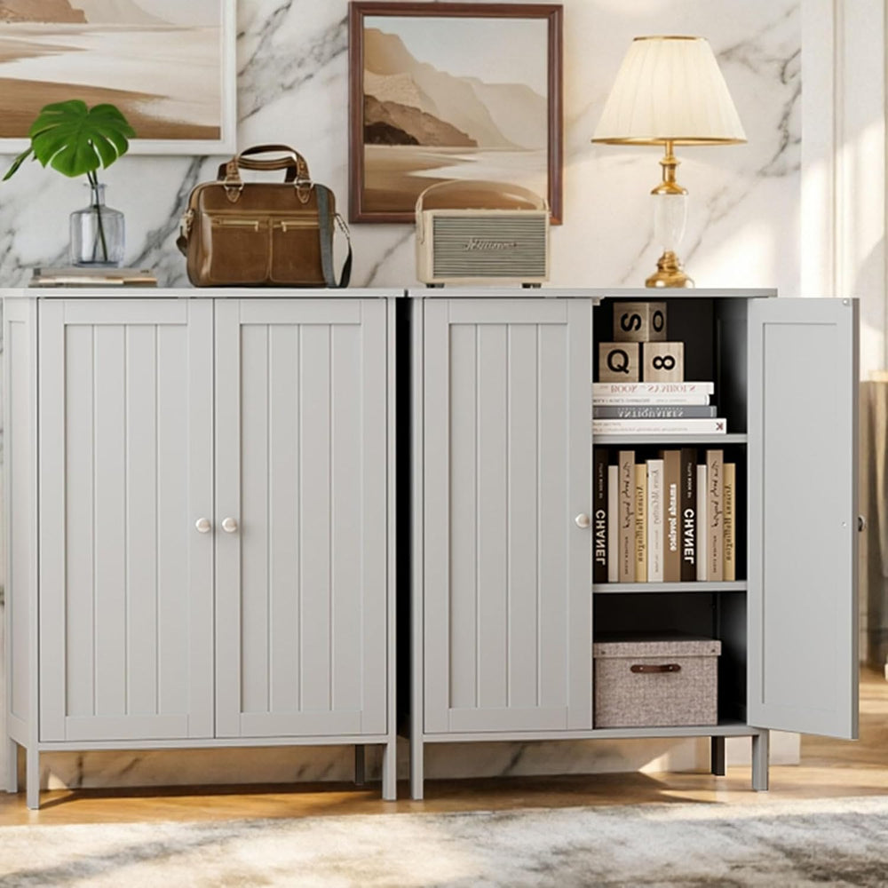 INTERGREAT Small Storage Cabinet, Freestanding Bathroom Storage Cabinets with...