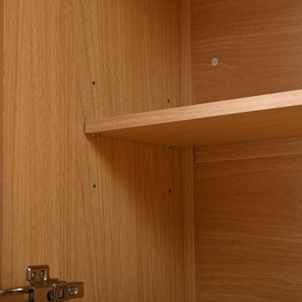 70" Tall Kitchen Pantry Cabinet, Wood Freestanding Storage Cupboard with...