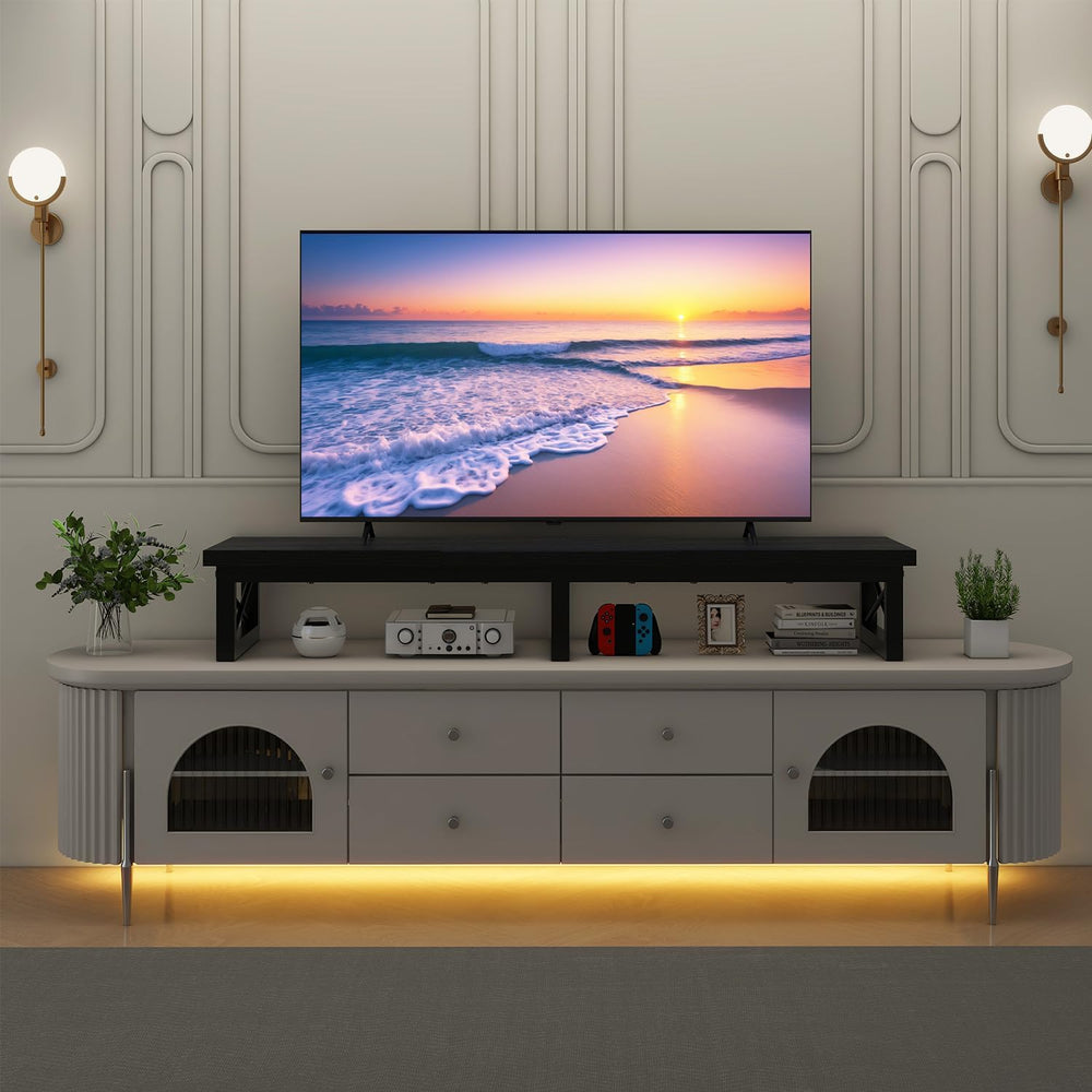 IBUYKE 45" Large TV Riser for 32-60 inch TV,Tabletop Short TV Stand with...