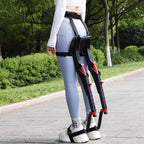 Adjustable Chairless Wearable Invisible Chair,Invisible Chair Wearable Exoskeleton Human Wearable Seat,Anywhere Camping Folding Stool Withstands 150kg,Black