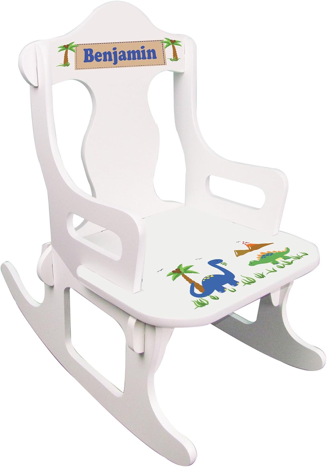 Personalized Boys Puzzle Rocker (Dinosaurs) | Personalized Kids Gift