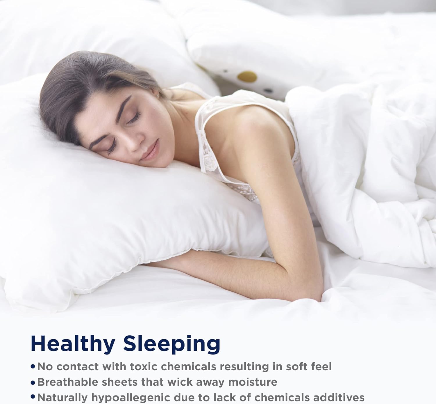 LANE LINEN Pillows Queen Size Set of 2 Soft 100% Egyptian Cotton Cool & Smooth 1000 Thread Count Pillow Cases - Linen
