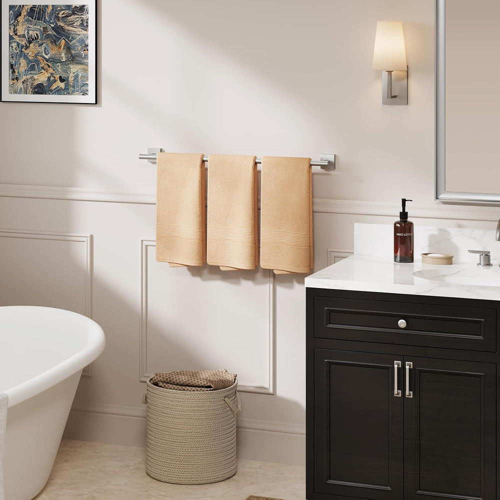 USHOWER Brushed Nickel Bath Towel Bar, 30 Inch Towel Racks for Bathroom
