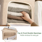 66L Large Cashmere Sweater Storage Bags | With 2 Bags of Natural Cedar Ball | Breathable Cashmere Garment Bag for Merino Wool/Knit Sweater, Stackable Knitwear Wool Clothes Storage Organizer Pouch