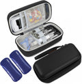 Insulin Cooler Travel Case, Portable Temperature Display Medicine Travel Cooler, Diabetes Case with 2 Reusable Ice Packs TSA Approved for Diabetic Supplies Patent Pending(Black-No Temp)