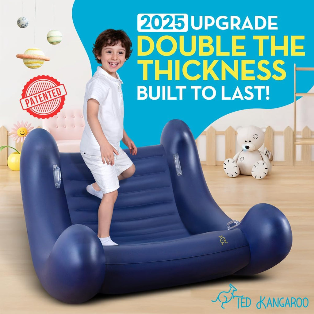 TED KANGAROO CloudBounce Ultra | Sensory Rocker for Kids | Patented NextGen Inflatable Sensory Chair | Ultra-Durable & Extra-Reinforced 2025 Edition
