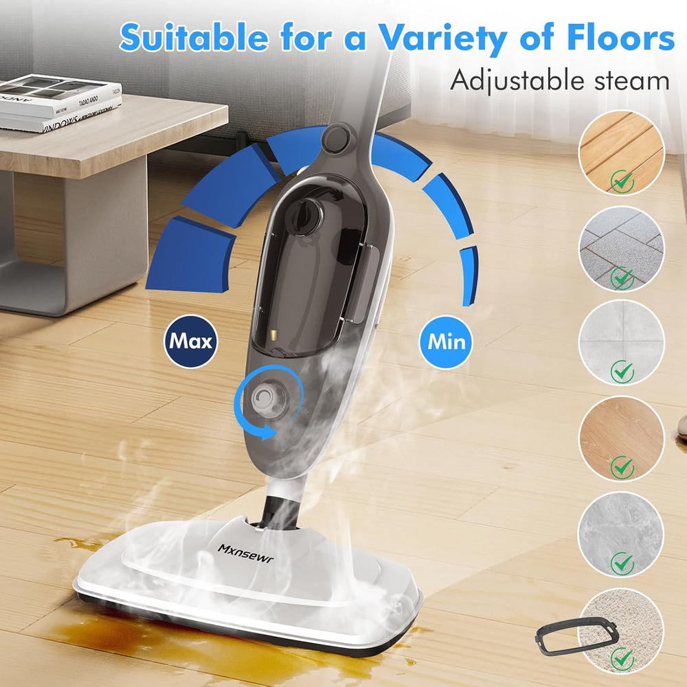 Steam Mop - All-in-one Powerful Handheld Steam Cleaner Detachable Floor Steam...