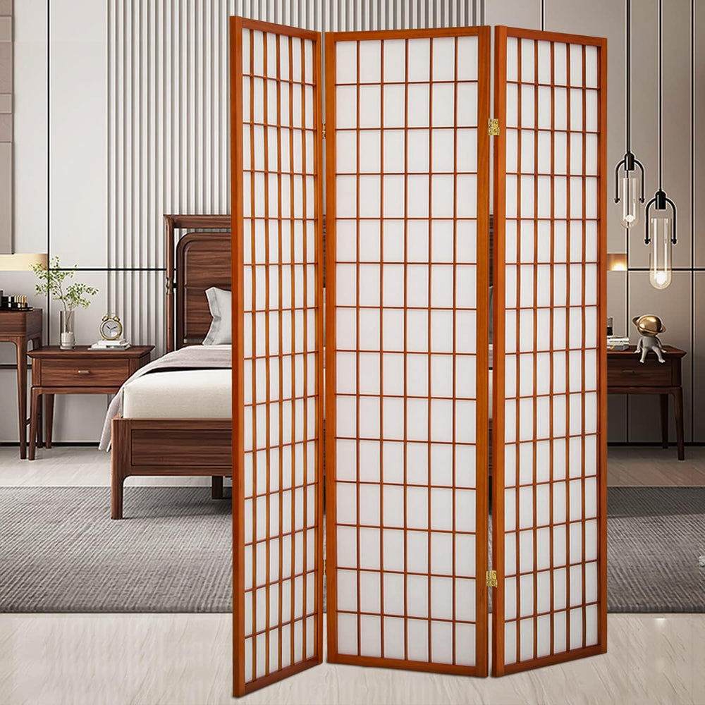 Magshion 5.9ft Folding Screen Room Divider Oriental Furniture 3-Panel Shoji R...