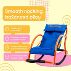 Kids Rocking Chair – Sensory Rocker for Kids Ages 3-8 – Calming Chair for Autism & Sensory Seating – Indoor Rocker for Focus, Relaxation & Quiet Time