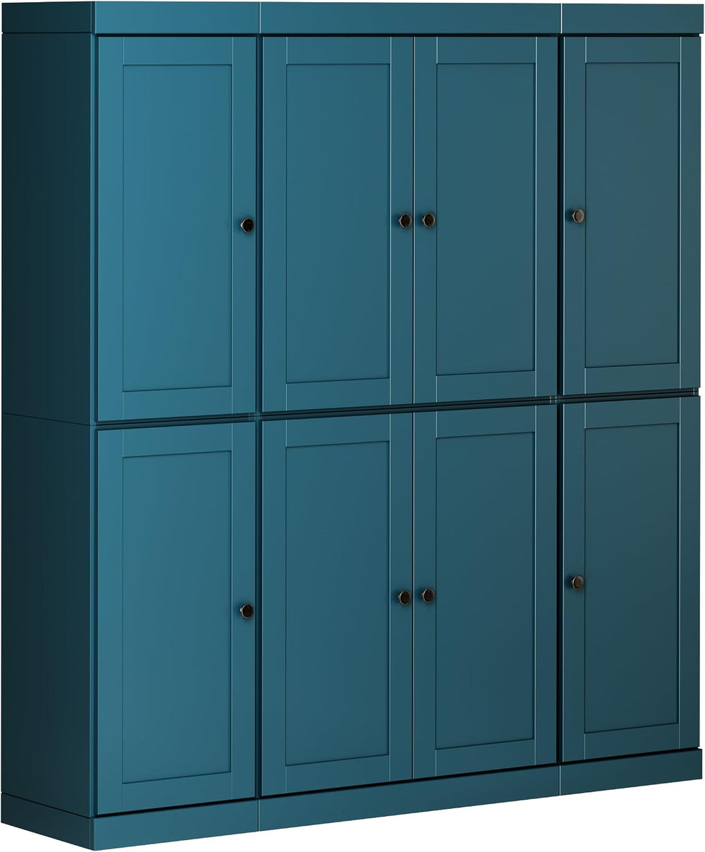 Palace Imports 100% Solid Wood 65"" Pantry Cabinet with Shaker Door...