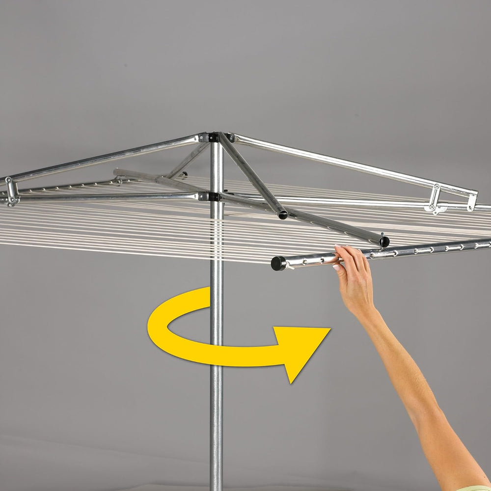 Household Essentials 17140-1 Rotary Outdoor Umbrella Drying Rack | Steel | 30...