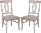 International Concepts Cosmo Chair, Washed Gray Taupe