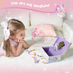 ProCase Unicorn Jewelry Box for Girls, Kids Musical Jewelry Boxes with Spinning Unicorn Doll, Birthday Gifts for Little Girls Children Toddler Ages 3 4 5 6 7 8 -Unicorn (Box Only)