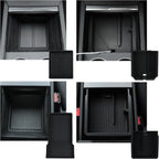 Center Console Organizer Control Lower Bottom Storage Box 4PC Compatible with 2024 2025 Tesla Model 3 Highland
