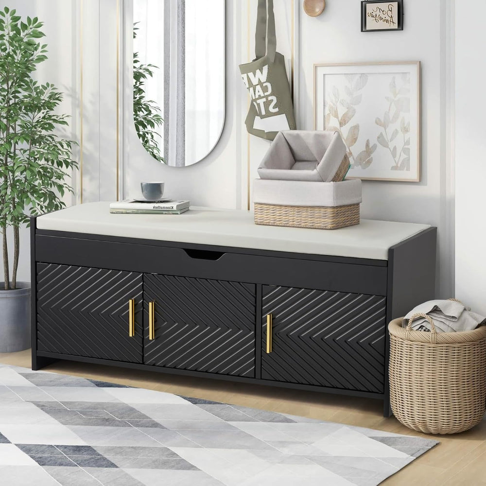 ECOTOUGE Shoe Bench, Storage Bench with Lift Top Storage, Entryway Bench with...