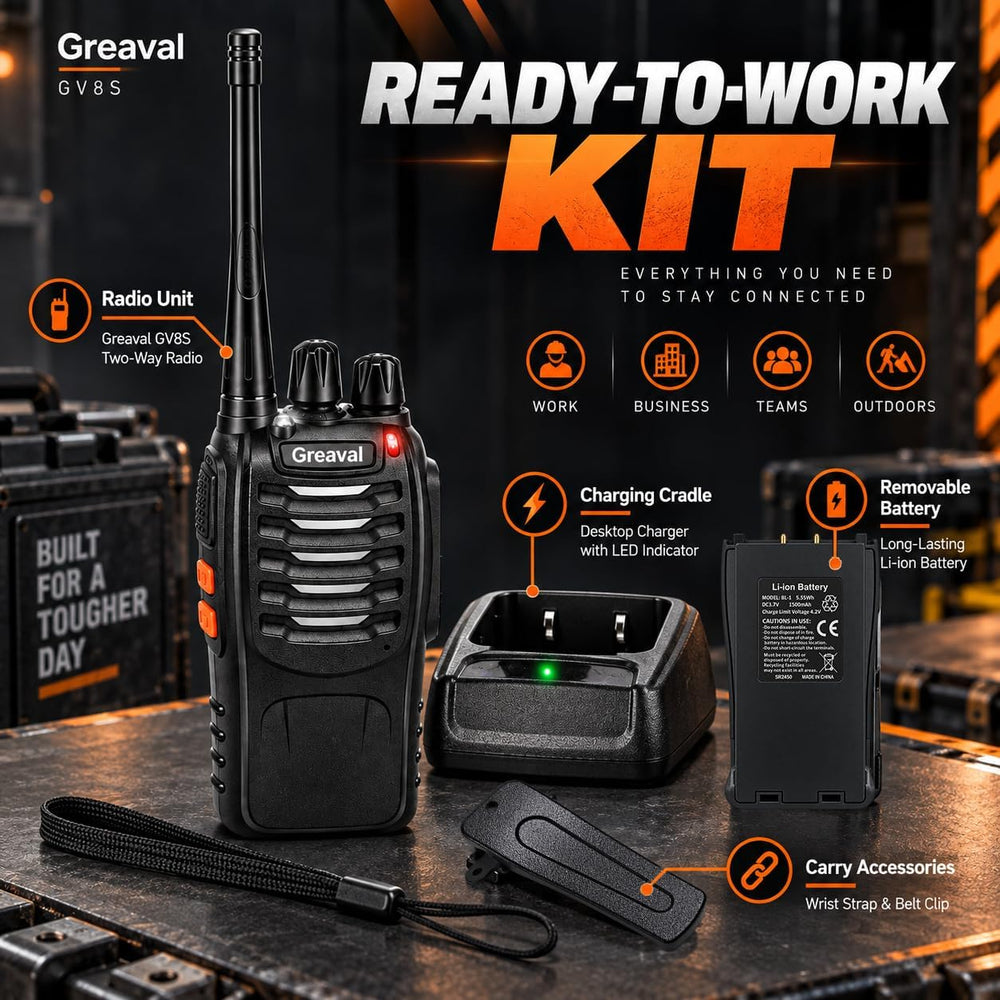 Walkie Talkies Long Range 10 Pack, Rechargeable 16 Channels 2 Way Radio
