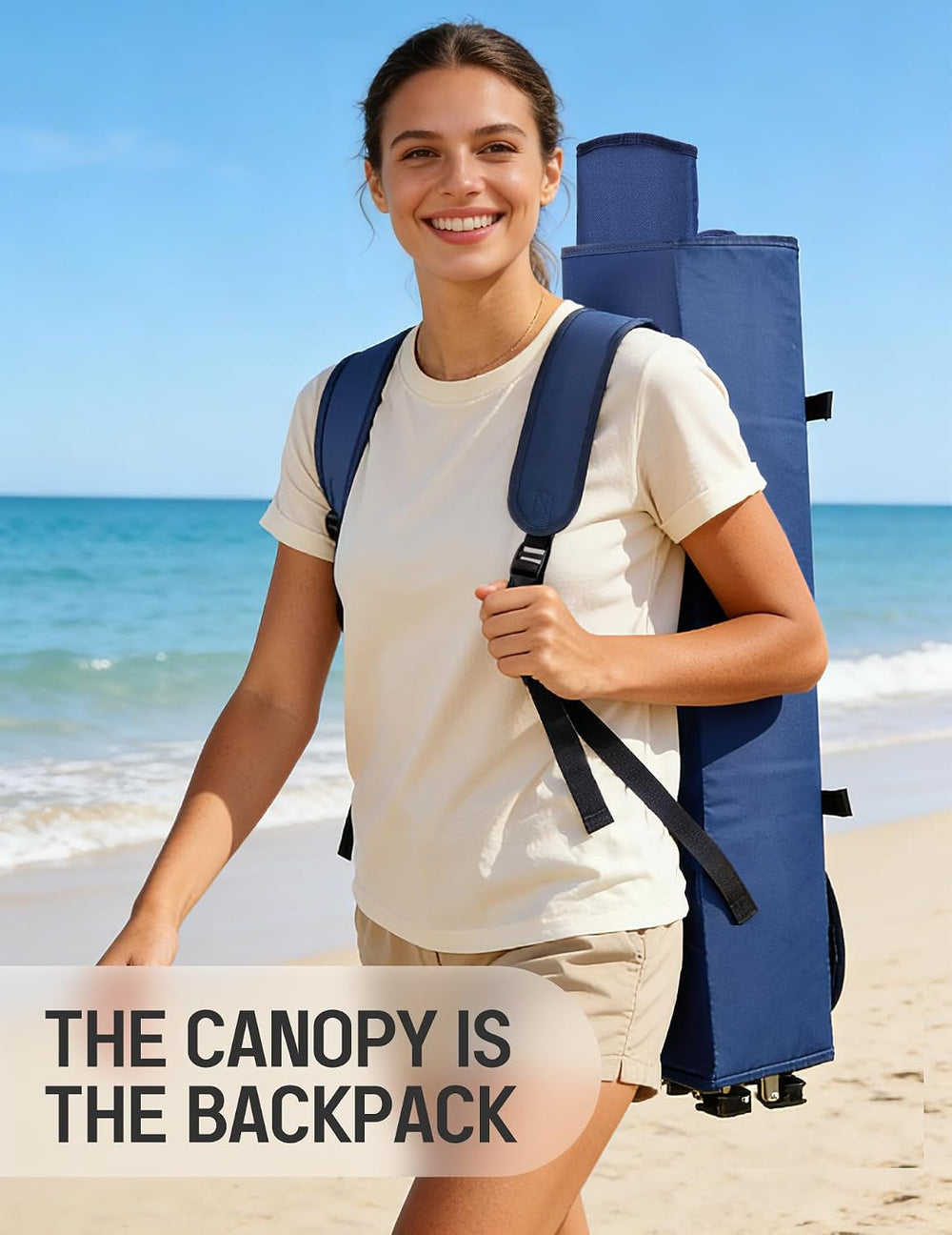 East Oak Camping Chair with Canopy & Fan, 25" High Back Canopy Chair...