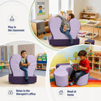 Sensory Chair for Kids, Squeeze & Rock, PU, Emotional Regulation & Focus | Calming Compression Rocker for Autism ADHD, Supportive High-Density Foam, Fit for Reading Corner, Playroom, Therapy Room