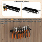 Wall Mount Screwdriver Organizer, Plier Organizer, Hammer Rack, Hand Tool Organizer and Storage Rack Wall Mount for Workshop Shed Garage Workbench Home, 4 pack