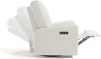 Storkcraft Sorrento Deluxe Power Recliner Swivel Glider, Ivory Boucle | Premium Electronic Nursery Rocking Chair, OEKO-TEX 100 Certified, Includes Dual-USB Charging Port with USB-A & USB-C