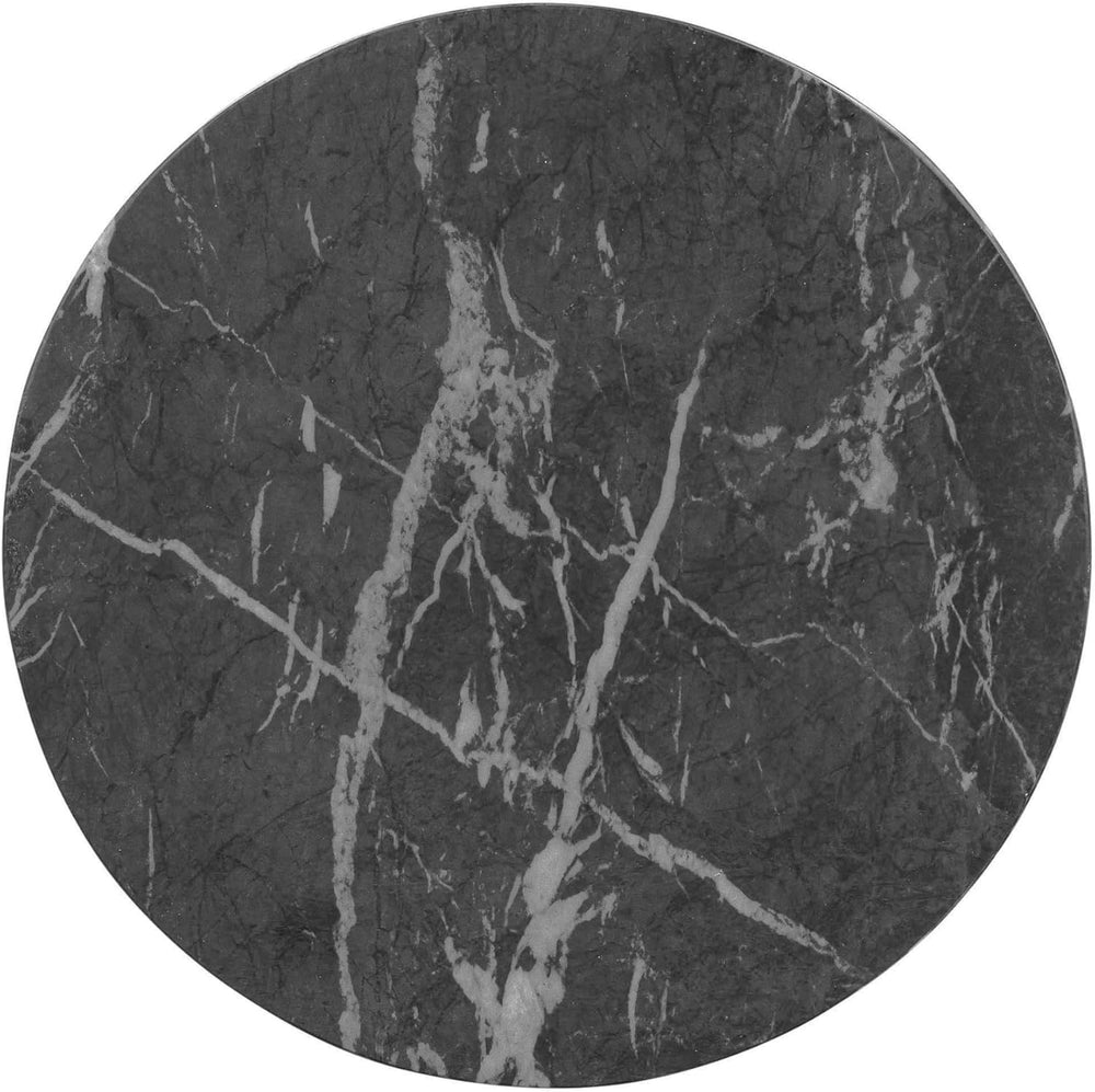 Tov Furniture Charra Black Faux Marble Indoor/Outdoor Side Table