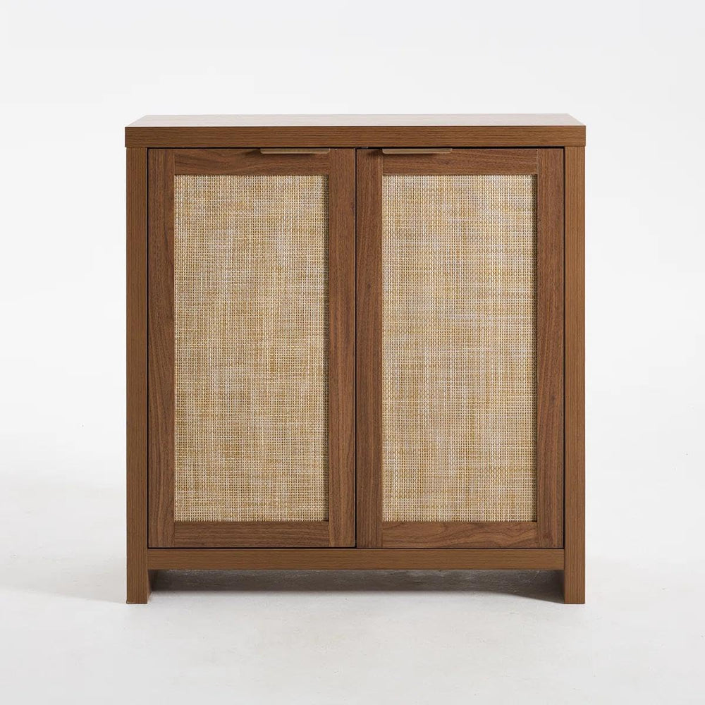 OAKHAM HOME Rattan Sideboard Cabinet with Storage, Buffet Cabinet with 2 Soft...