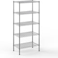 18" Deep x 30" Wide x 64" Height Wire Shelving Kit | 5-Tier | NSF Commercial Storage Rack Unit