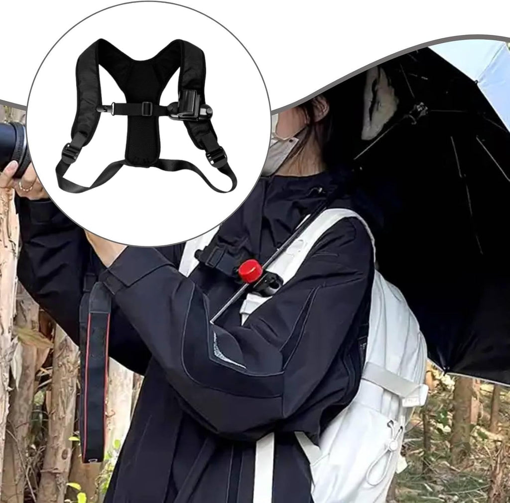 2 Pieces Umbrella Holder Hands Sun Umbrella Holder Support Rain Stand Bracket Mount PP Structure Shoulder Clip Quick Setup, Shoulder 1 Piece