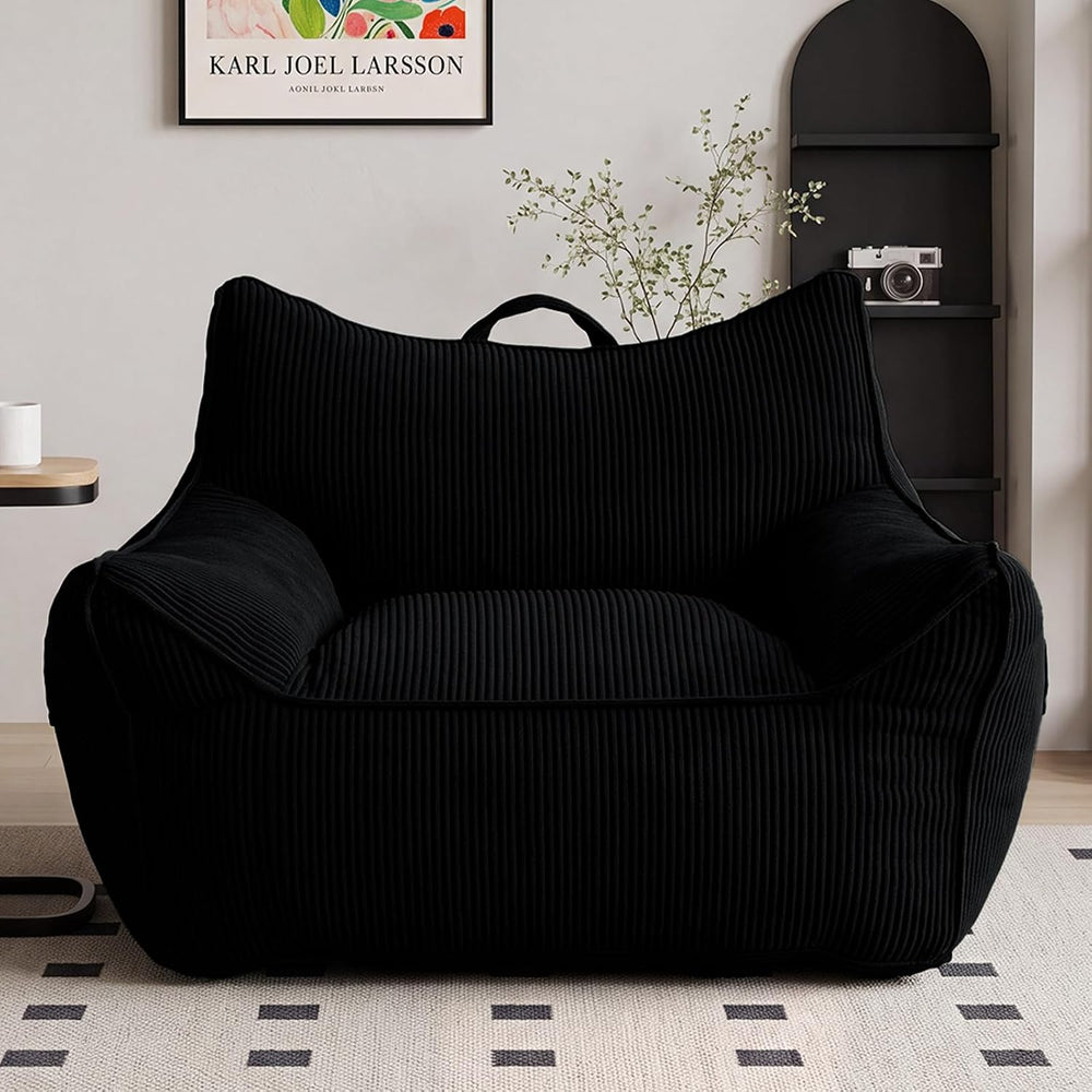 Vipbear Bean Bag Chair for Adults, Chair with Memory Foam | 35.5" Cordur...