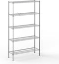 14" Deep x 42" Wide x 74" Height Wire Shelving Kit | 5-Tier | NSF Commercial Storage Rack Unit