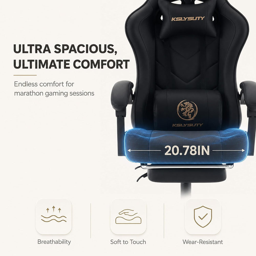 Office Desk Computer Gaming Chair for Adults, Ergonomic High Back Gamer Chair...