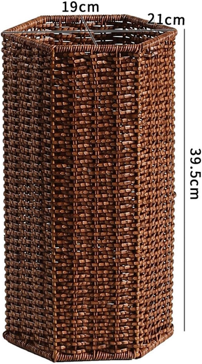Organizer Umbrella Rack Sturdy Trendy Portable Decor Handwoven Basket Storage Bucket for Hallway Housewarming Gift Entryway, Hexagon