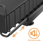 Under Sink Organizer, Single Tier Metal Pull Out Sliding Drawer Shelf for Kitchen Bathroom Cabinet Storage, Sturdy Rack – Black