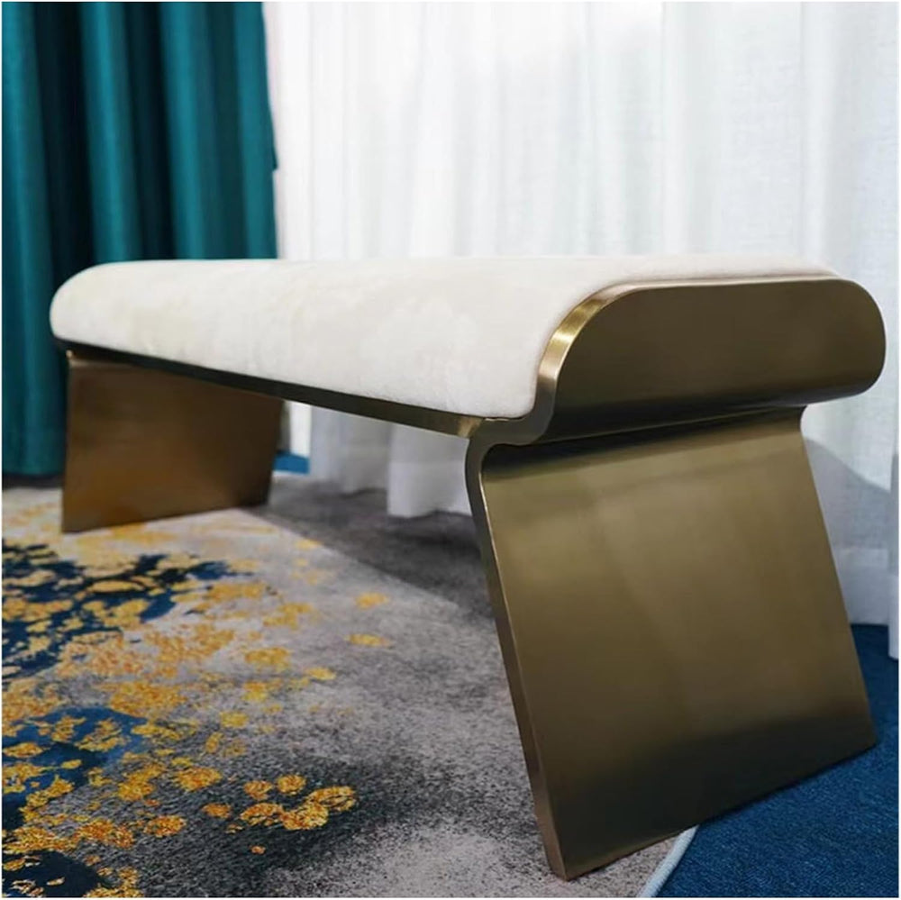 Modern Bed Bench, Modern Upholstered End of for Bedroom, Window Ottoman Bench...