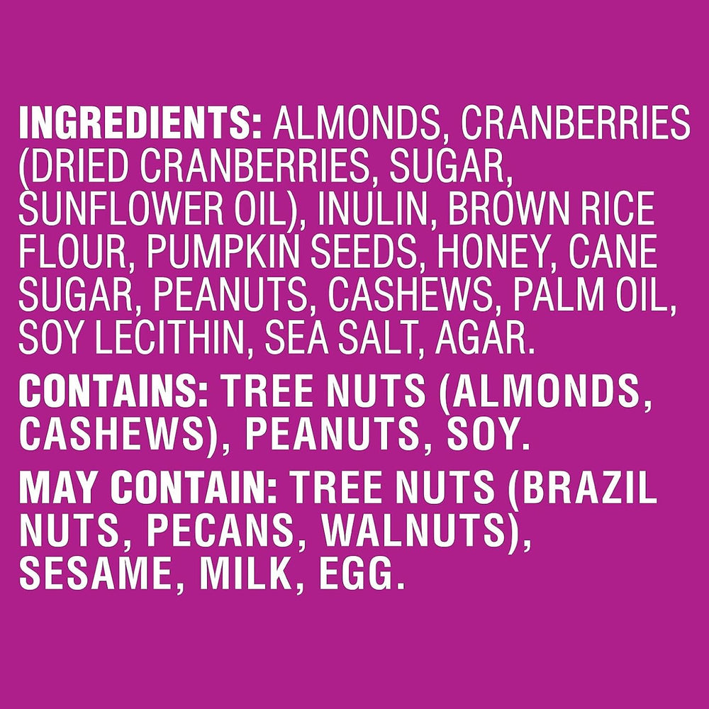 Pick Me Up Provisions Mini Cranberry Almond Nut Bar, 0.71 oz, 20/Bx
