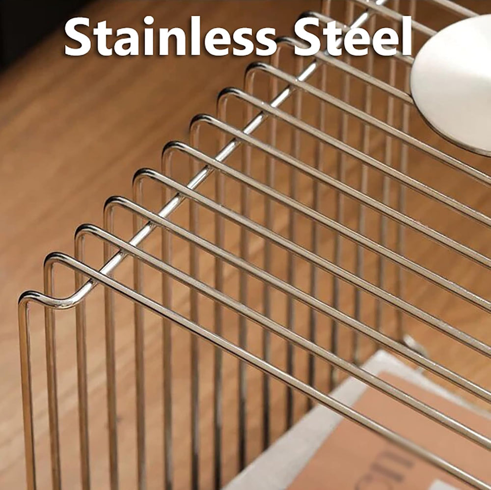 Modern Square Stainless Steel Side Table,Retro Geometry Metal End Table,Stack...
