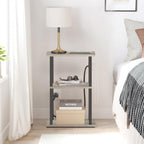 TUTOTAK Small Narrow Side Table with Charging Station, Skinny End Table for Small Spaces, Slim Nightstand with USB Ports and Outlet, Sofa Beside Table with Wheels, Greige TB01BG046