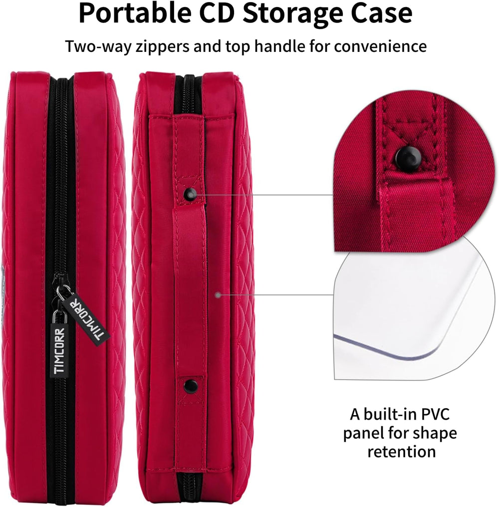 CD Case DVD Holder Storage: 160 Capacity DVD Cases Organizer Portable Wallet ...