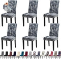 Chair Covers, Stretch Kitchen Dining Room Chair Covers Set of 6, Removable Washable Dining Chair Slipcovers for Home, Hotel, Banquet